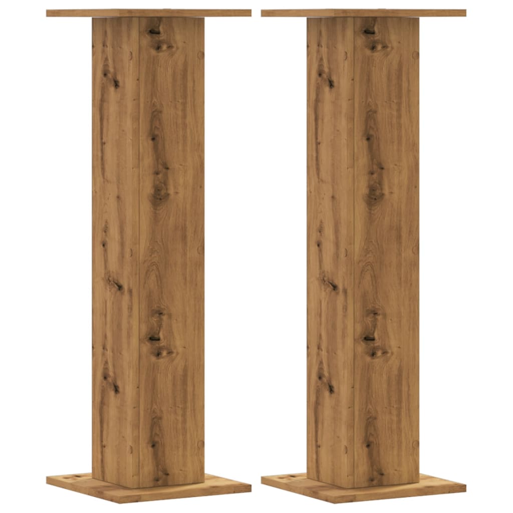 vidaXL Suporturi de plante, 2 buc., stejar artizanal, 30x30x95cm, lemn