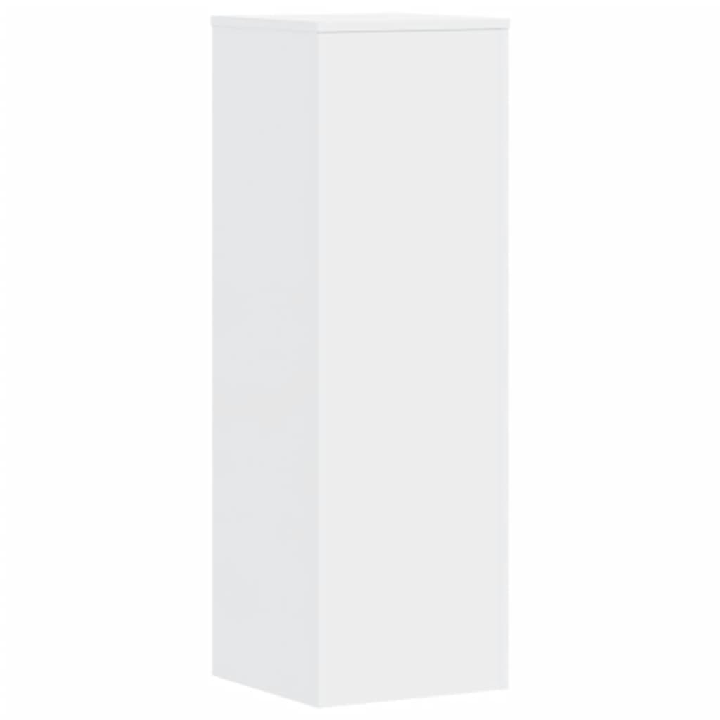 vidaXL Suporturi plante, 2 buc., alb, 33x33x100 cm, lemn prelucrat vidaXL Suporturi plante, 2 buc., alb, 33x33x100 cm, lemn prelucrat