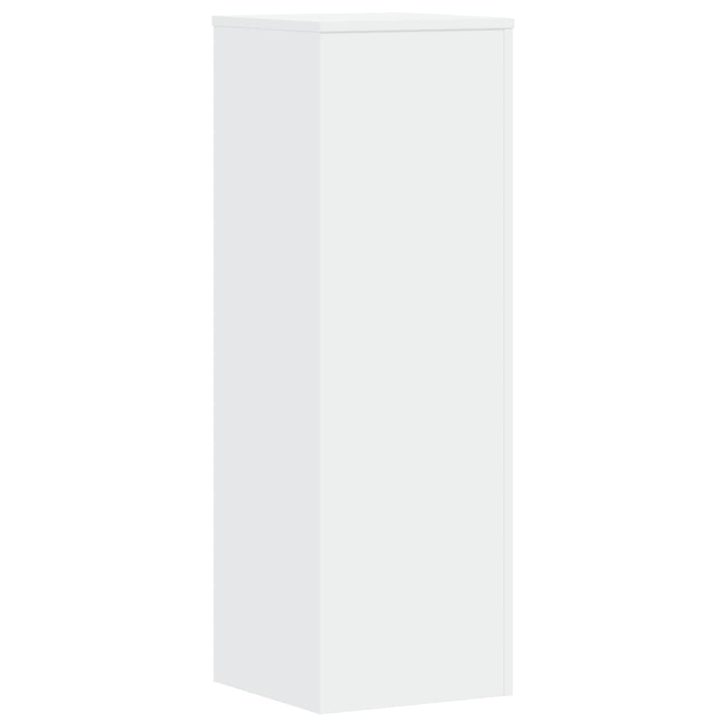 vidaXL Suporturi plante, 2 buc., alb, 33x33x100 cm, lemn prelucrat vidaXL Suporturi plante, 2 buc., alb, 33x33x100 cm, lemn prelucrat