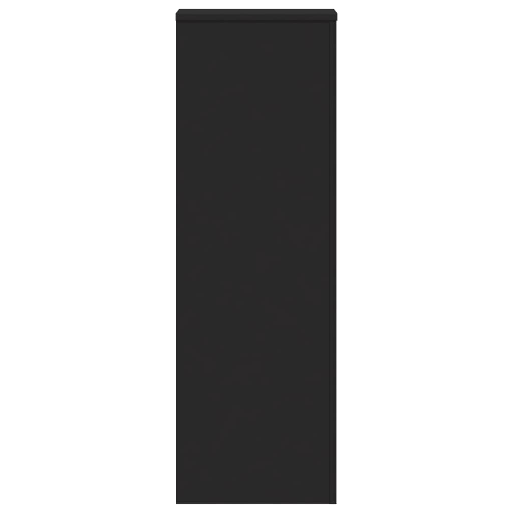 vidaXL Suporturi plante, 2 buc., negru, 33x33x100 cm, lemn prelucrat vidaXL Suporturi plante, 2 buc., negru, 33x33x100 cm, lemn prelucrat