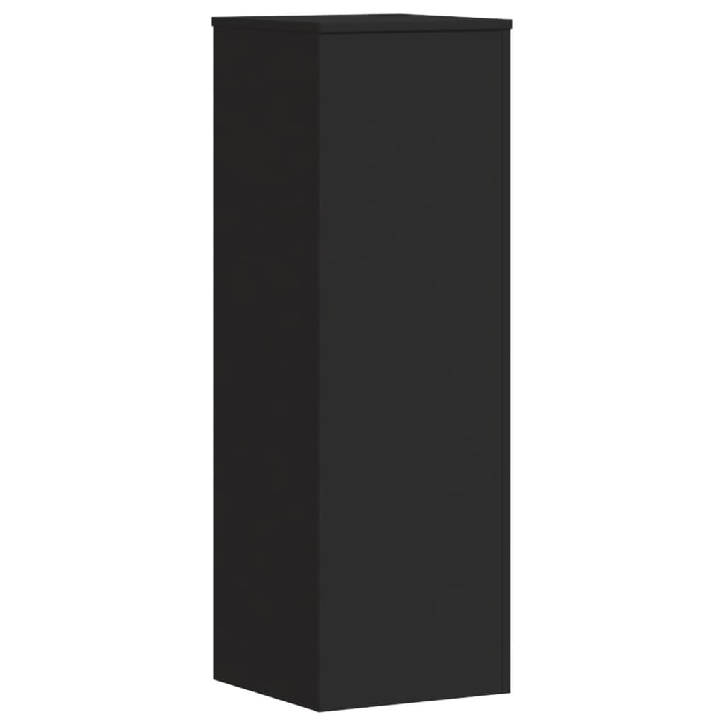 vidaXL Suporturi plante, 2 buc., negru, 33x33x100 cm, lemn prelucrat vidaXL Suporturi plante, 2 buc., negru, 33x33x100 cm, lemn prelucrat