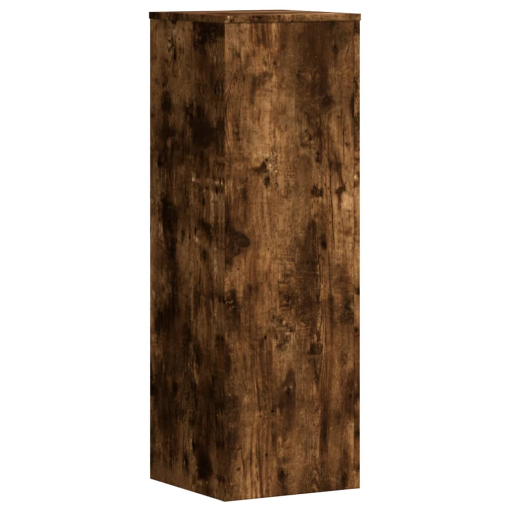 vidaXL Suporturi de plante 2 buc. stejar fumuriu 33x33x100 cm lemn vidaXL Suporturi de plante 2 buc. stejar fumuriu 33x33x100 cm lemn