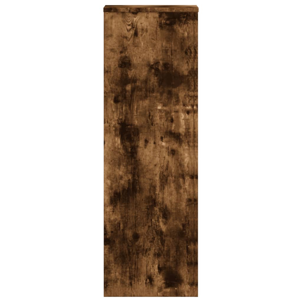 vidaXL Suporturi de plante 2 buc. stejar fumuriu 33x33x100 cm lemn vidaXL Suporturi de plante 2 buc. stejar fumuriu 33x33x100 cm lemn
