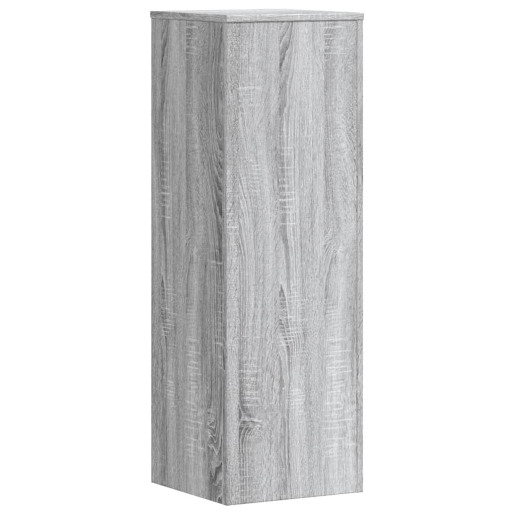 vidaXL Suporturi plante 2 buc. gri sonoma 33x33x100cm lemn prelucrat vidaXL Suporturi plante 2 buc. gri sonoma 33x33x100cm lemn prelucrat