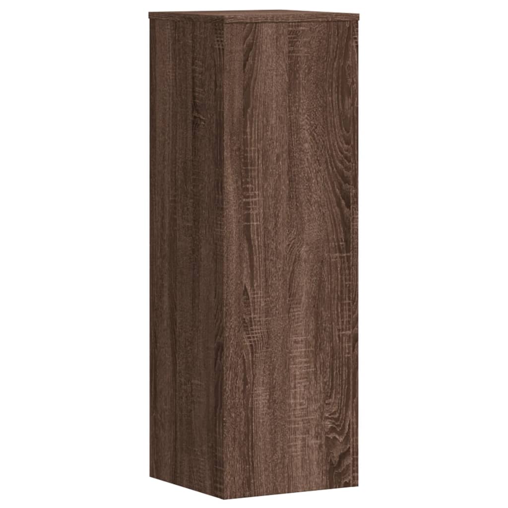 vidaXL Suporturi plante 2 buc. stejar maro 33x33x100 cm lemn prelucrat