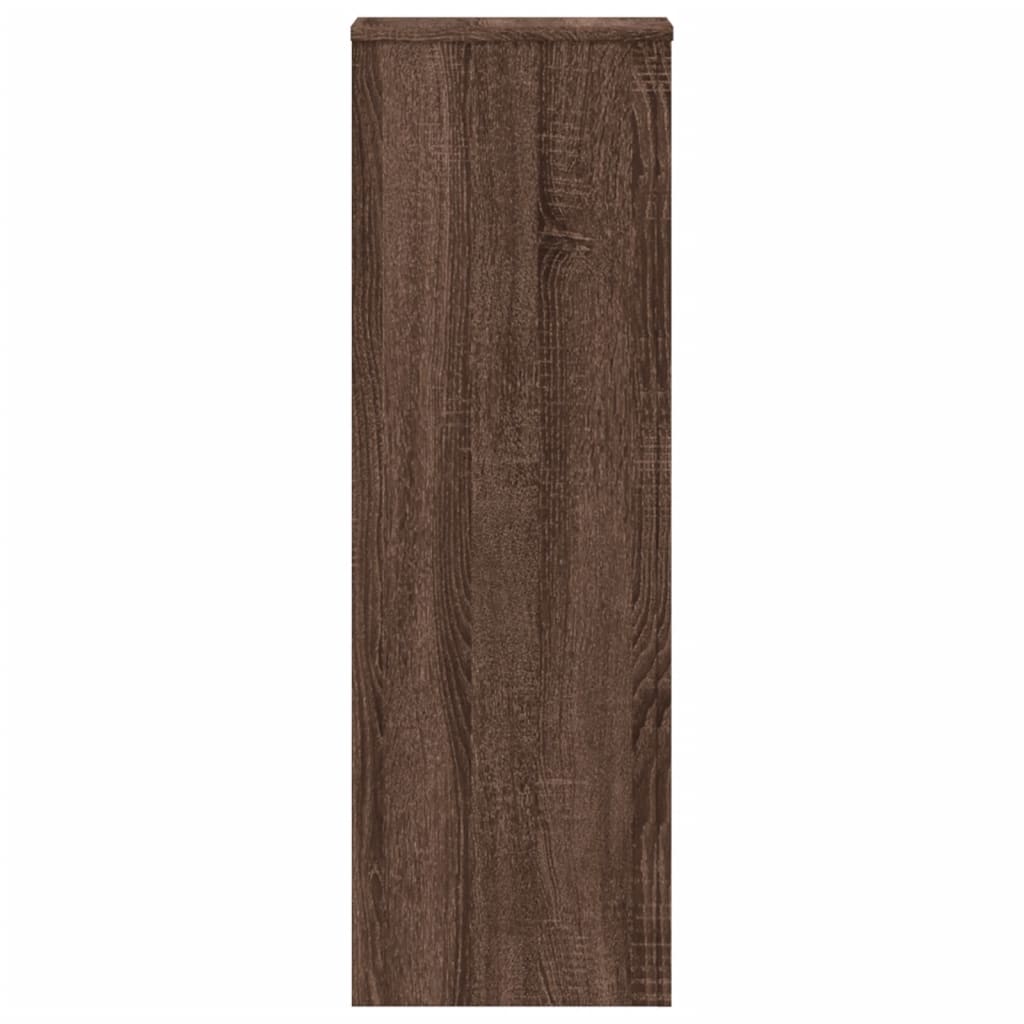 vidaXL Suporturi plante 2 buc. stejar maro 33x33x100 cm lemn prelucrat