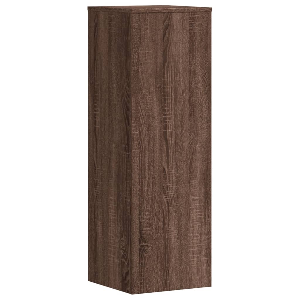 vidaXL Suporturi plante 2 buc. stejar maro 33x33x100 cm lemn prelucrat