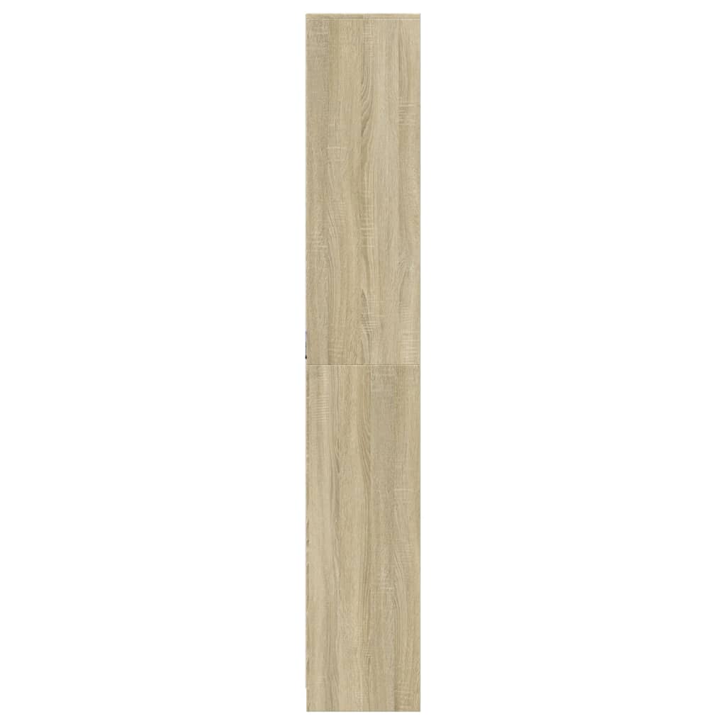vidaXL Dulap înalt cu LED stejar sonoma 41,5x32,5x200cm lemn prelucrat vidaXL Dulap înalt cu LED stejar sonoma 41,5x32,5x200cm lemn prelucrat