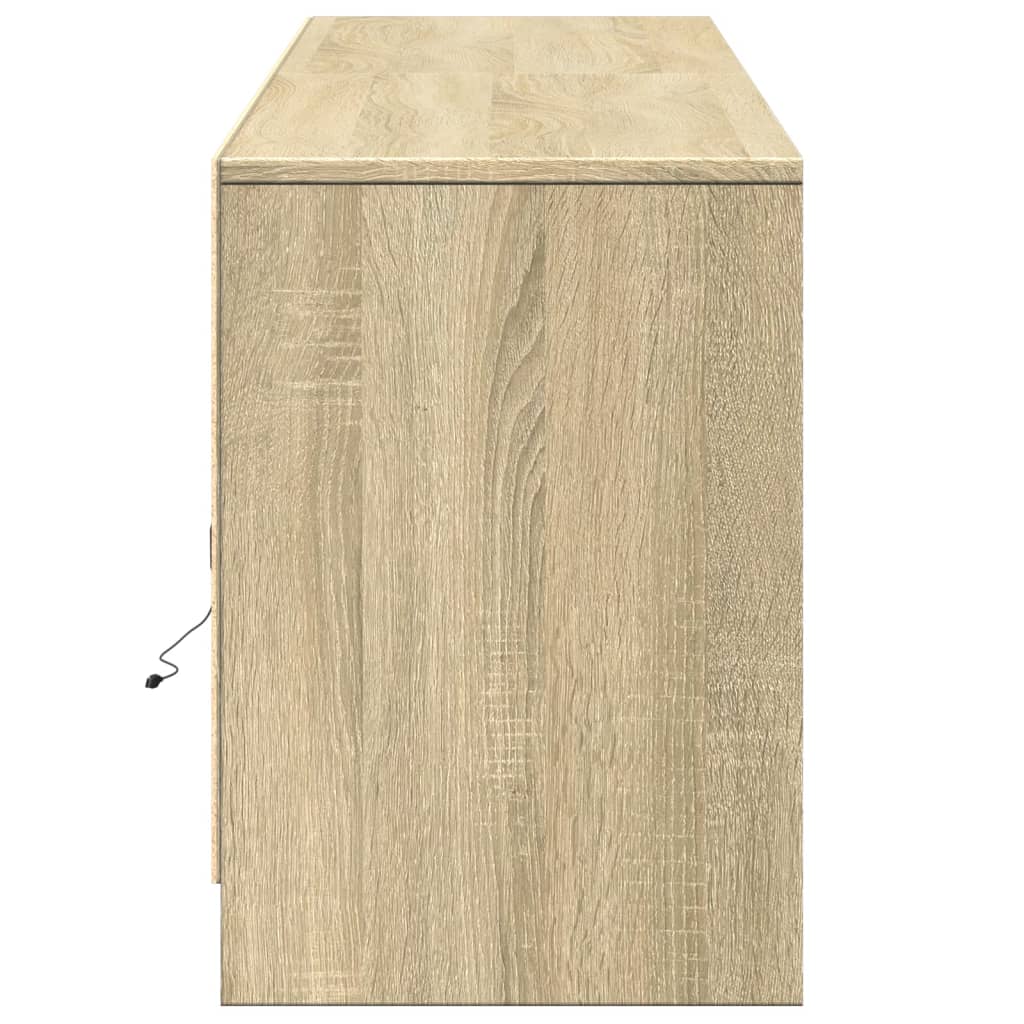 vidaXL Dulap TV cu LED, stejar sonoma, 180x34x50 cm, lemn prelucrat vidaXL Dulap TV cu LED, stejar sonoma, 180x34x50 cm, lemn prelucrat
