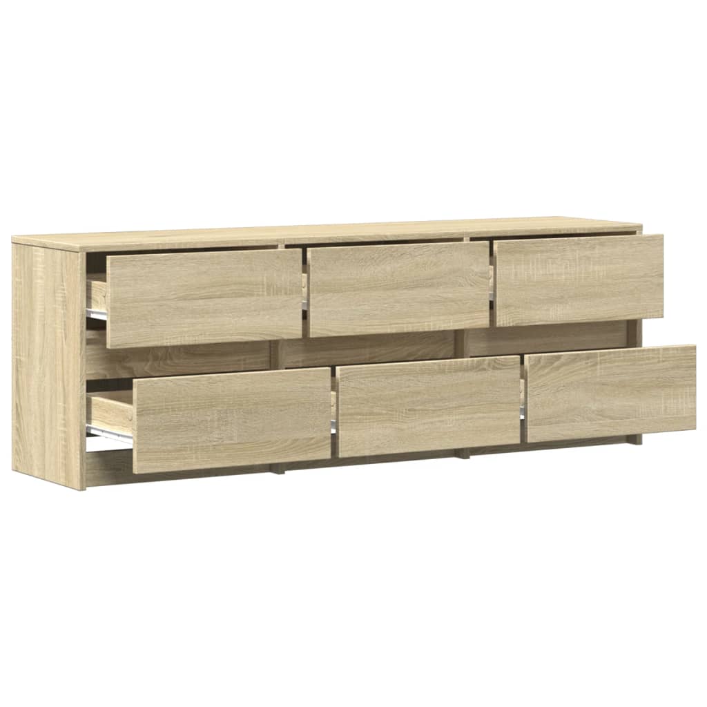 vidaXL Dulap TV, stejar sonoma, 140x34x50 cm, lemn compozit vidaXL Dulap TV, stejar sonoma, 140x34x50 cm, lemn compozit