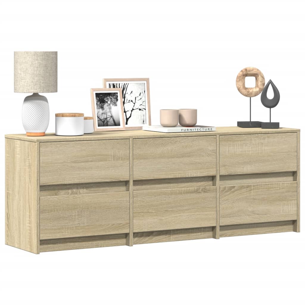 vidaXL Dulap TV, stejar sonoma, 140x34x50 cm, lemn compozit vidaXL Dulap TV, stejar sonoma, 140x34x50 cm, lemn compozit