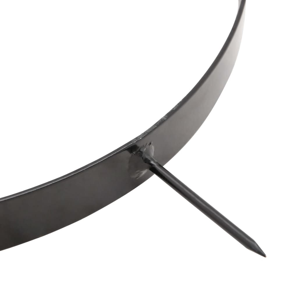vidaXL Tăvălug gazon de grădină, cleme de aerisire, negru, 63 L, fier vidaXL Tăvălug gazon de grădină, cleme de aerisire, negru, 63 L, fier