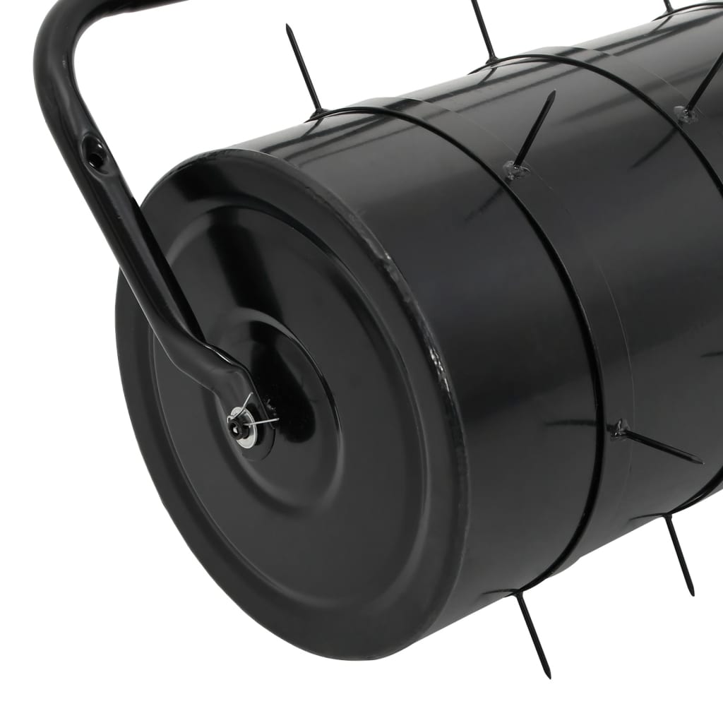 vidaXL Tăvălug gazon de grădină cleme de aerisire negru 63 L fier/oțel vidaXL Tăvălug gazon de grădină cleme de aerisire negru 63 L fier/oțel