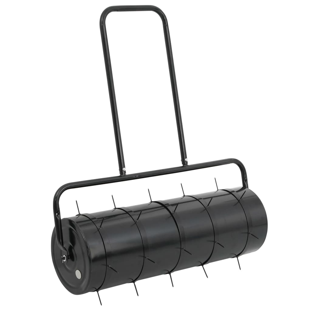 vidaXL Tăvălug gazon de grădină cleme de aerisire negru 63 L fier/oțel vidaXL Tăvălug gazon de grădină cleme de aerisire negru 63 L fier/oțel