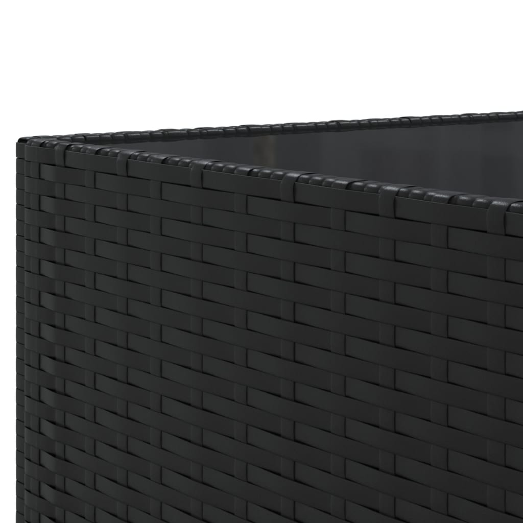 vidaXL Set mobilier de grădină cu perne, 9 piese, negru, poliratan vidaXL Set mobilier de grădină cu perne, 9 piese, negru, poliratan