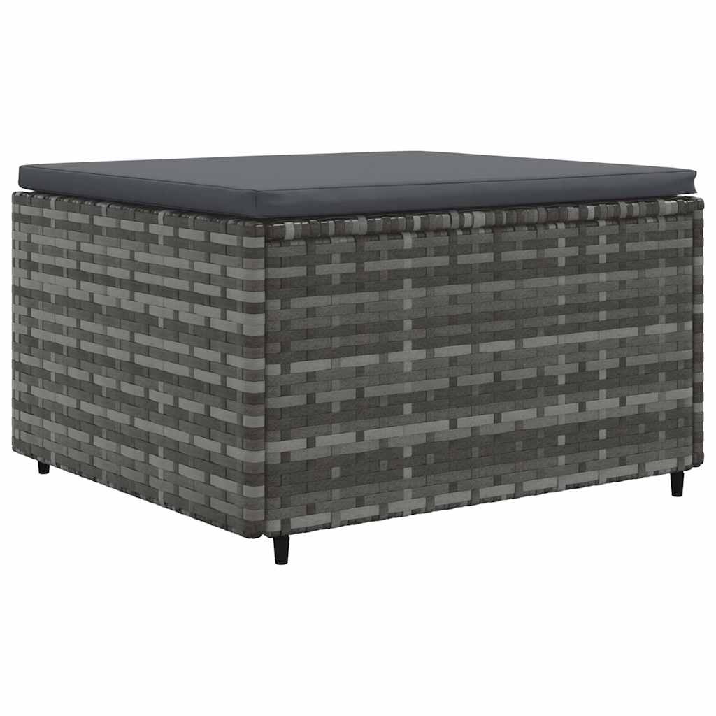 vidaXL Set mobilier de grădină cu perne, 8 piese, gri, poliratan vidaXL Set mobilier de grădină cu perne, 8 piese, gri, poliratan