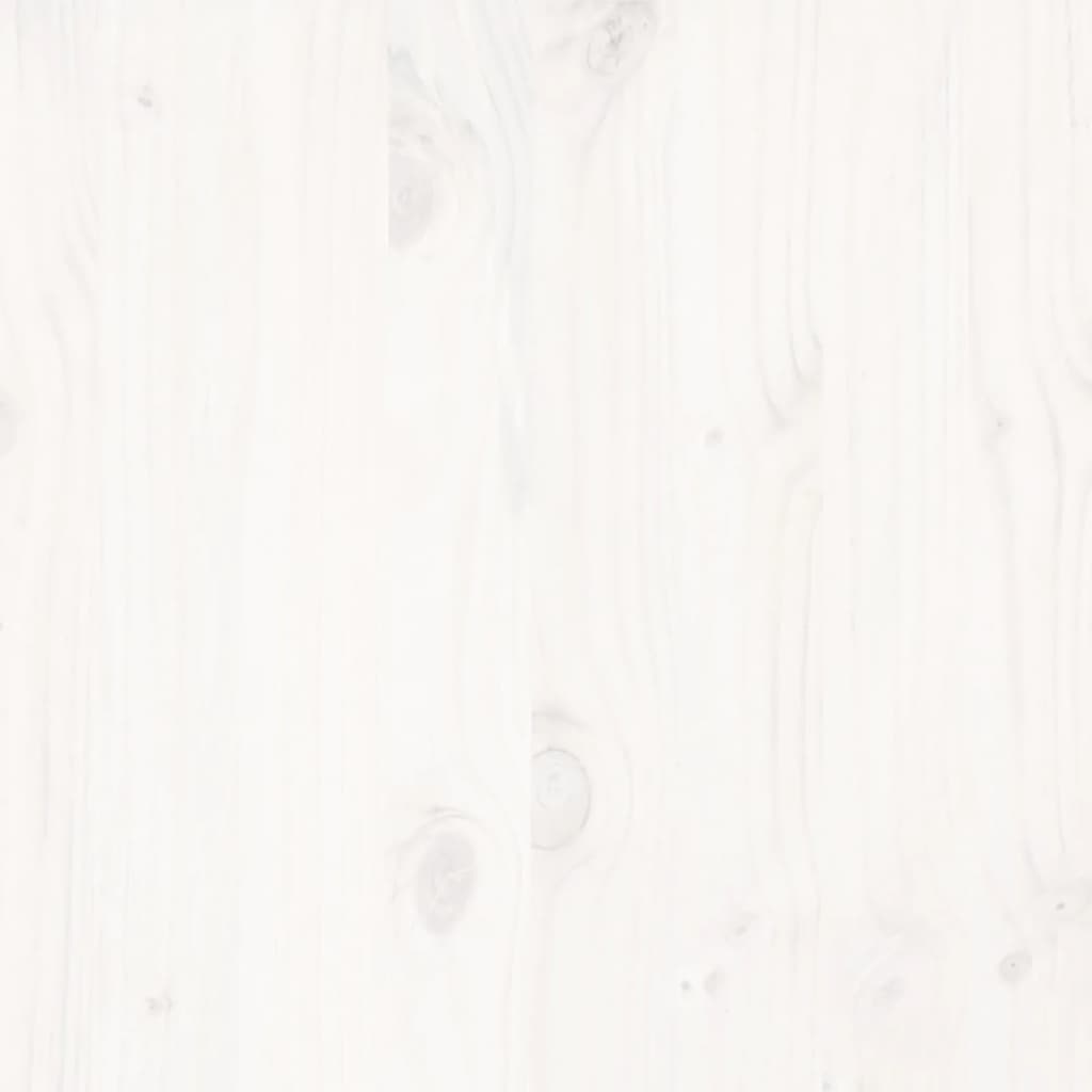 vidaXL Cadru de pat fără saltea, alb, 120x200 cm, lemn masiv pin vidaXL Cadru de pat fără saltea, alb, 120x200 cm, lemn masiv pin