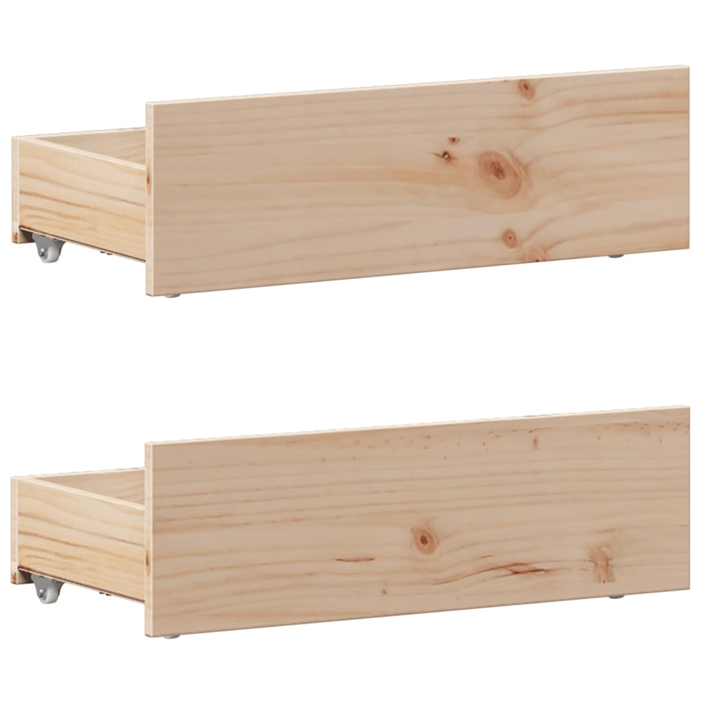vidaXL Cadru de pat fără saltea, 75x190 cm, lemn masiv de pin