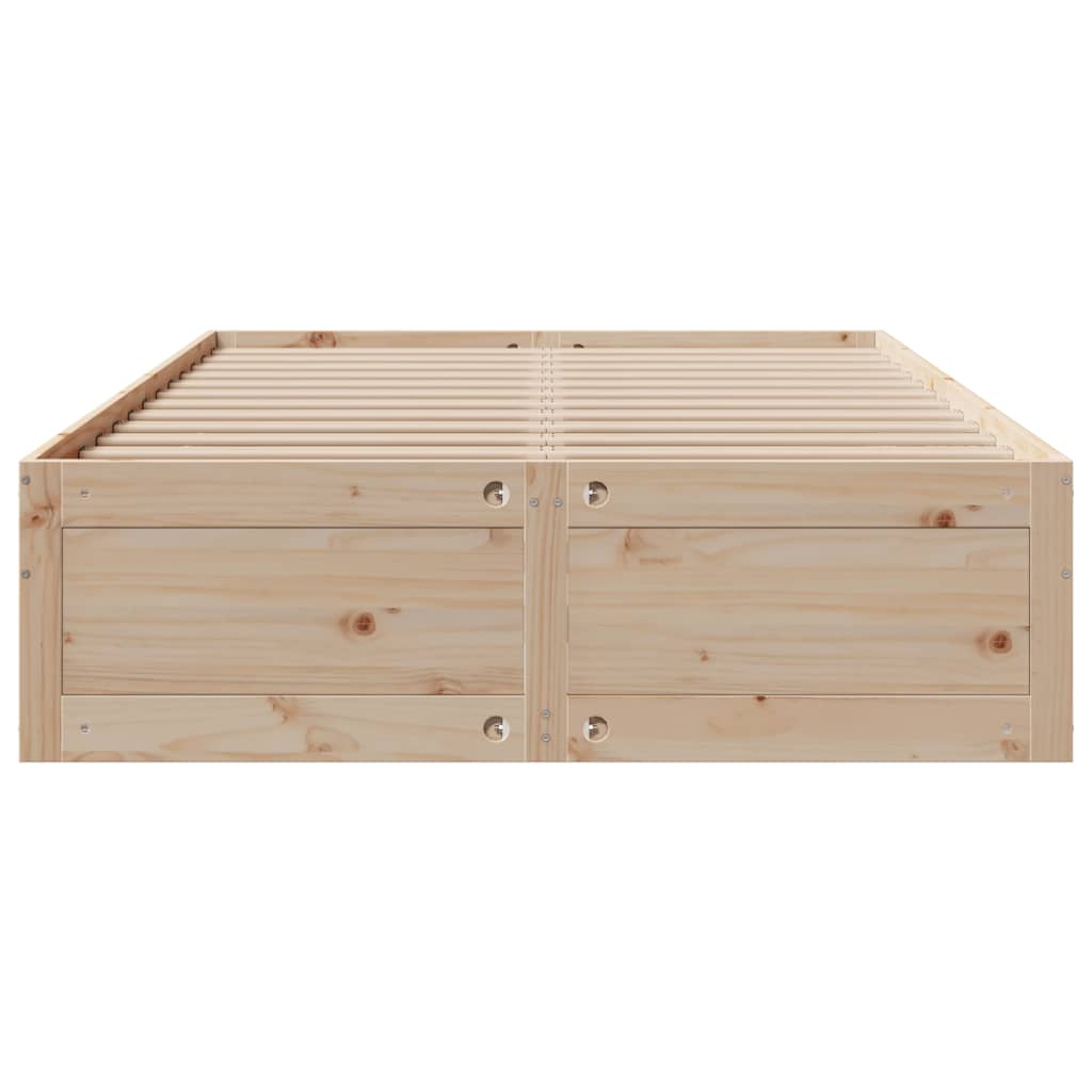 vidaXL Cadru de pat fără saltea/cu sertare, 150x200 cm, lemn masiv pin vidaXL Cadru de pat fără saltea/cu sertare, 150x200 cm, lemn masiv pin