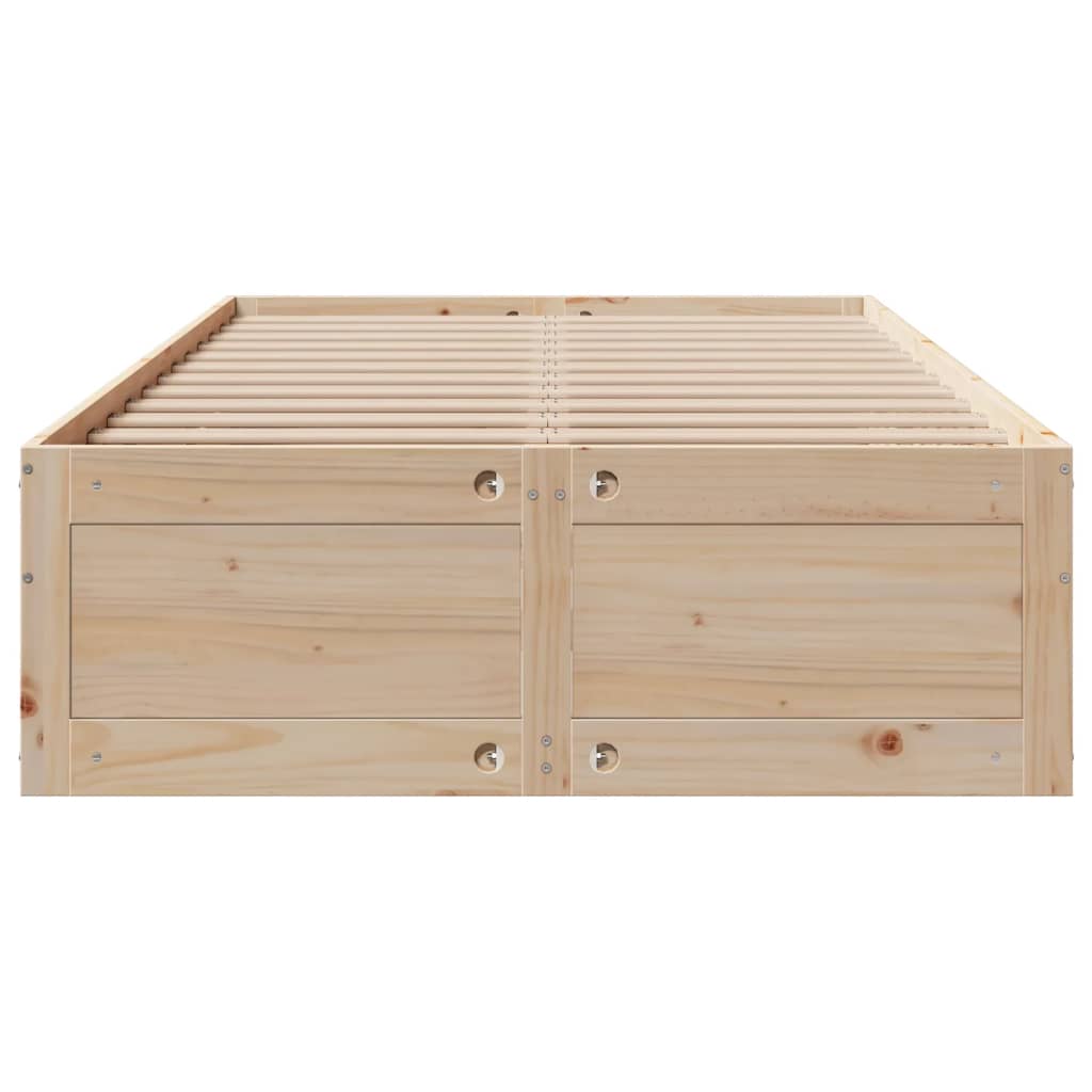 vidaXL Cadru de pat fără saltea/cu sertare, 120x200 cm, lemn masiv pin vidaXL Cadru de pat fără saltea/cu sertare, 120x200 cm, lemn masiv pin