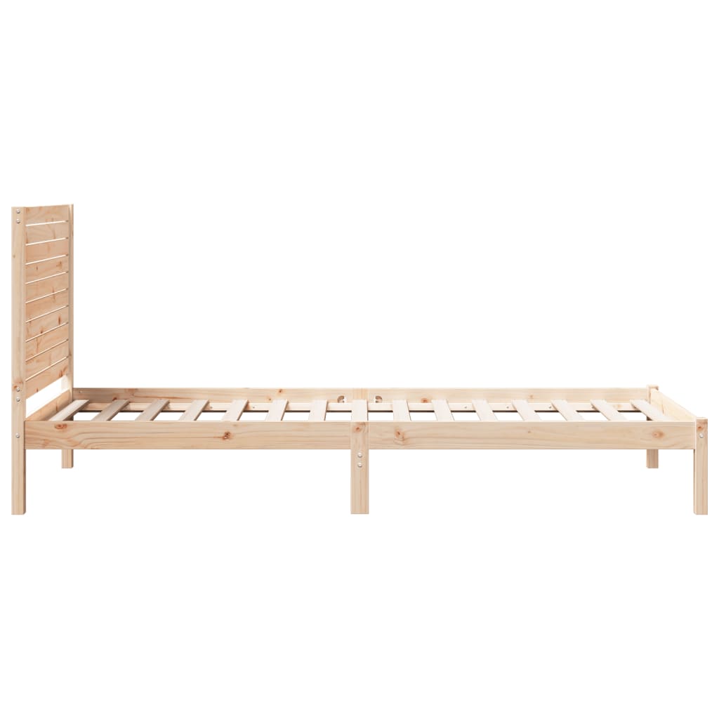 vidaXL Cadru de pat foarte lung fără saltea, 90x210 cm, lemn masiv vidaXL Cadru de pat foarte lung fără saltea, 90x210 cm, lemn masiv