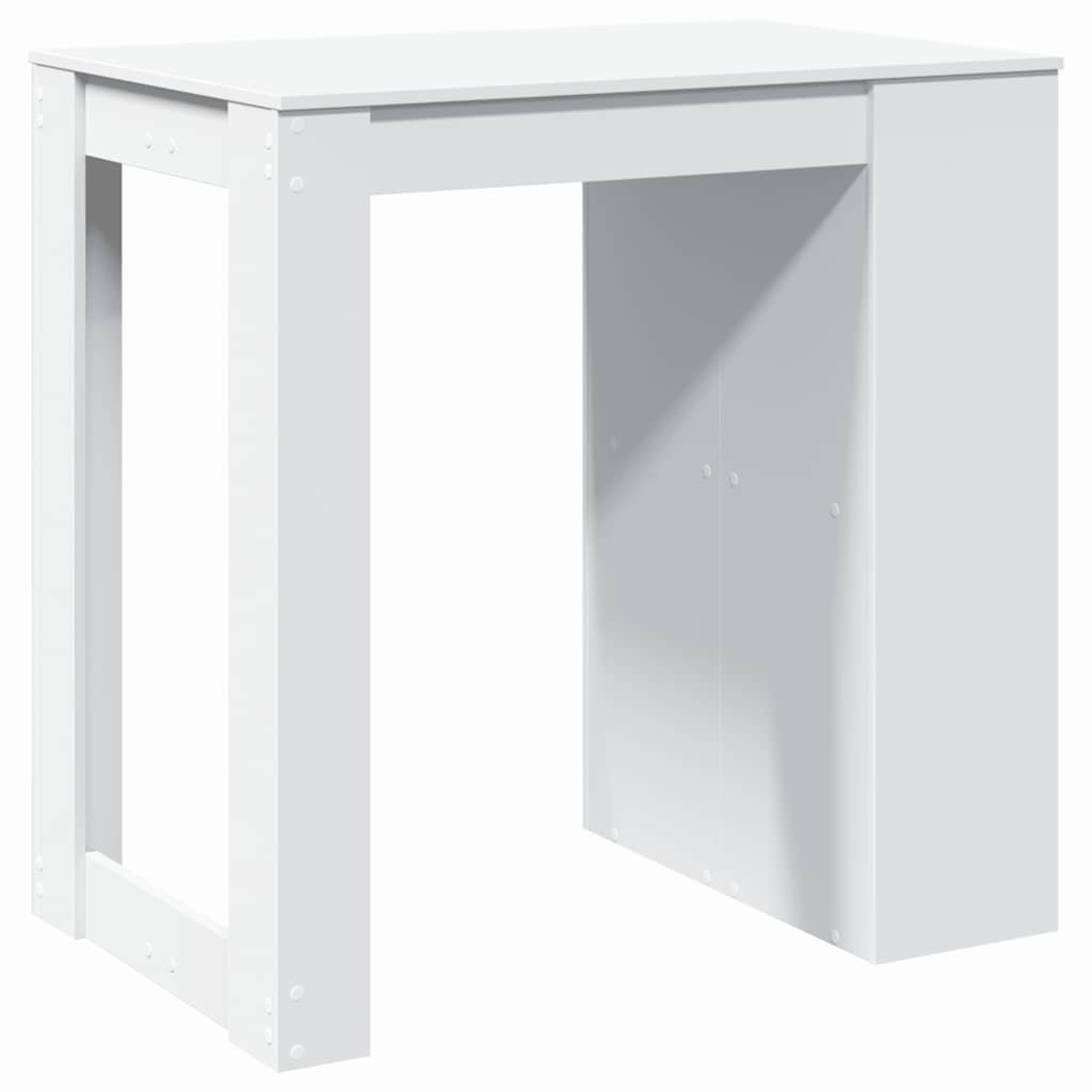 vidaXL Masă de bar, alb, 102x70x103,5 cm, lemn prelucrat vidaXL Masă de bar, alb, 102x70x103,5 cm, lemn prelucrat