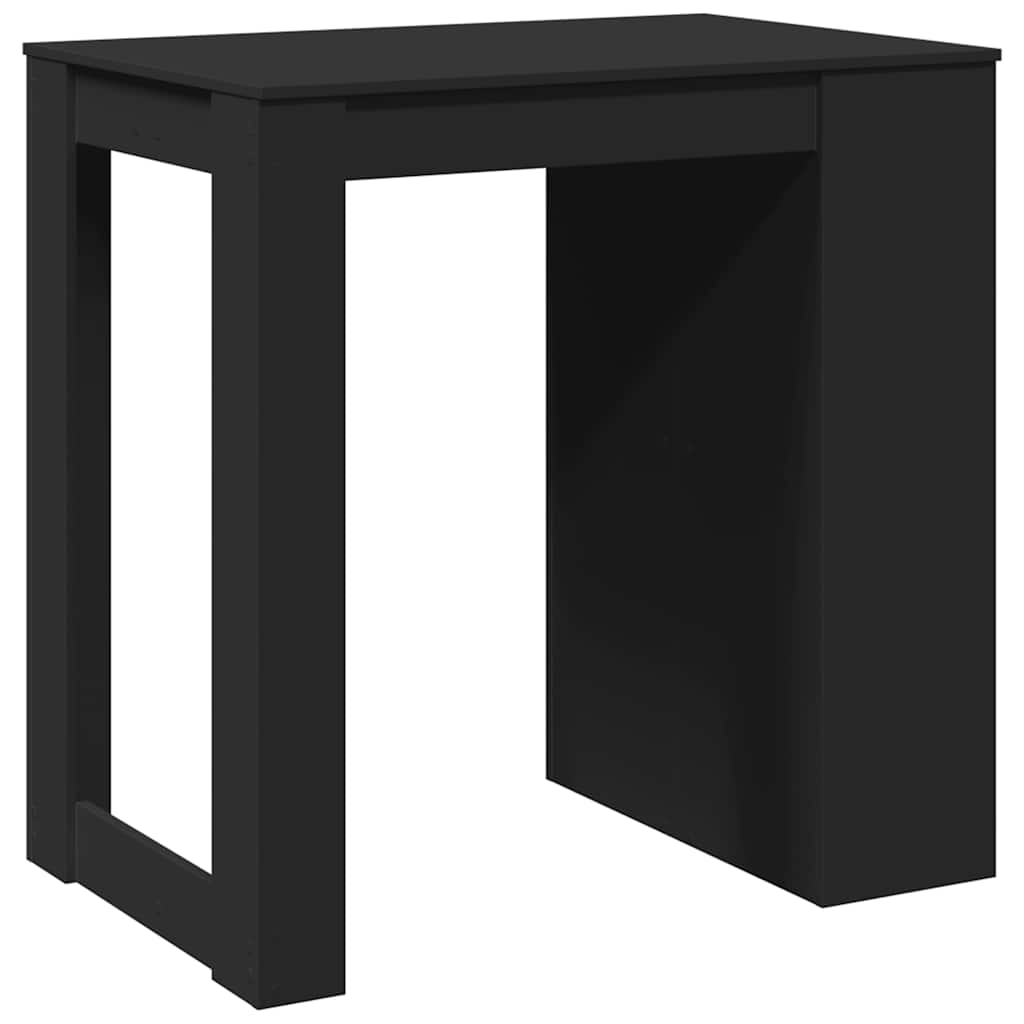 vidaXL Masă de bar, negru, 102x70x103,5 cm, lemn prelucrat