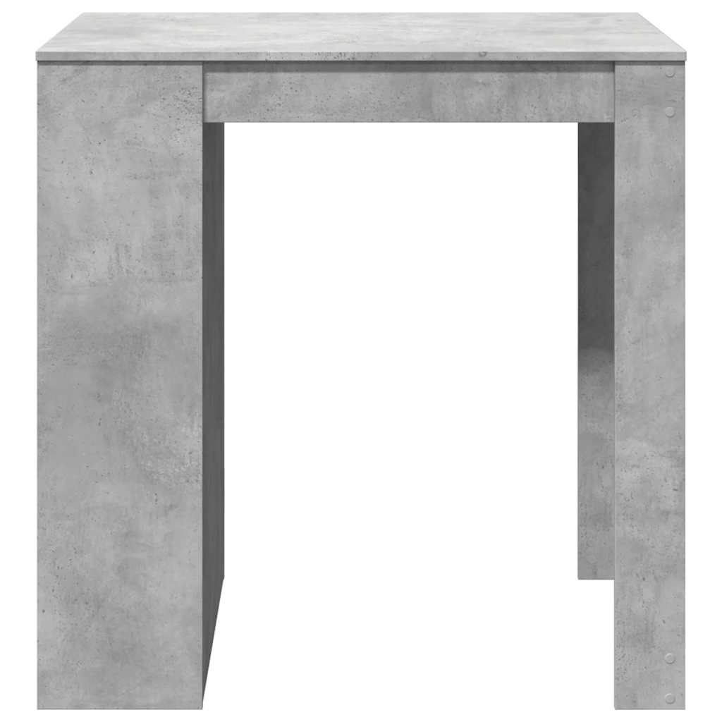 vidaXL Masă de bar, gri beton, 102x70x103,5 cm, lemn prelucrat