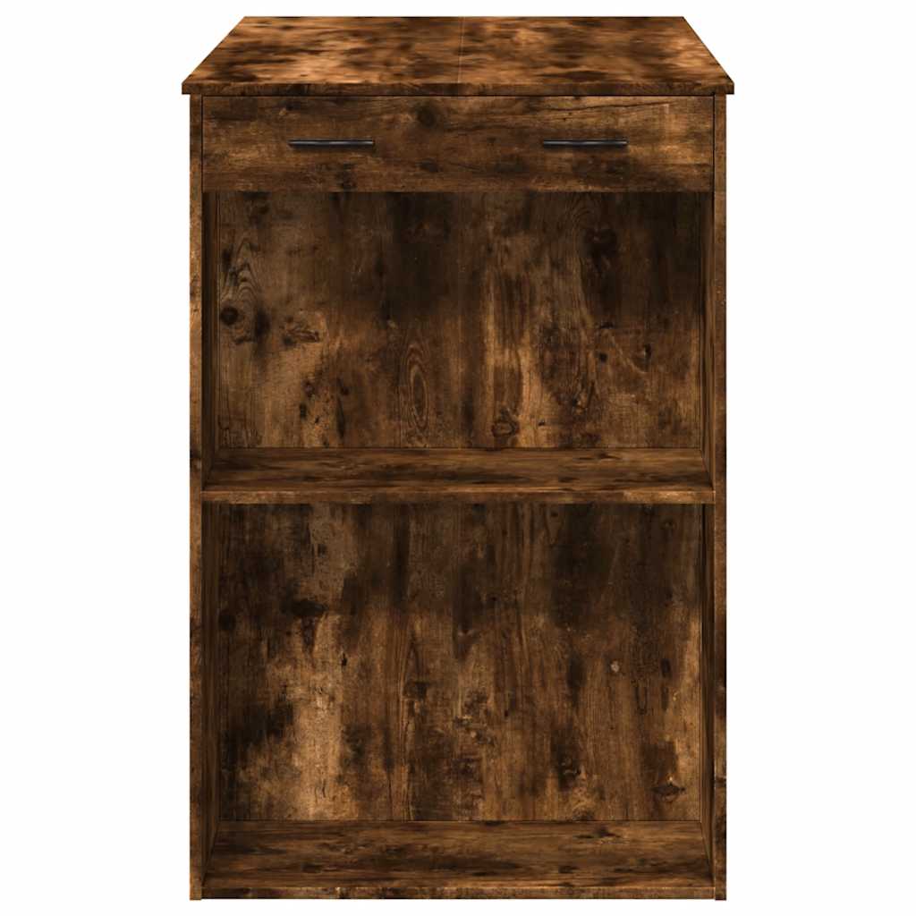 vidaXL Masă de bar, stejar fumuriu, 102x70x103,5 cm, lemn prelucrat