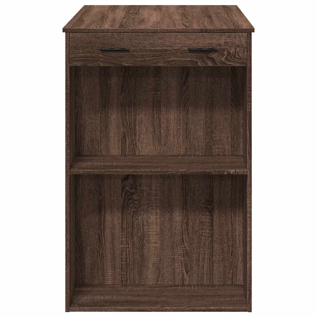 vidaXL Masă de bar, stejar maro, 102x70x103,5 cm, lemn prelucrat