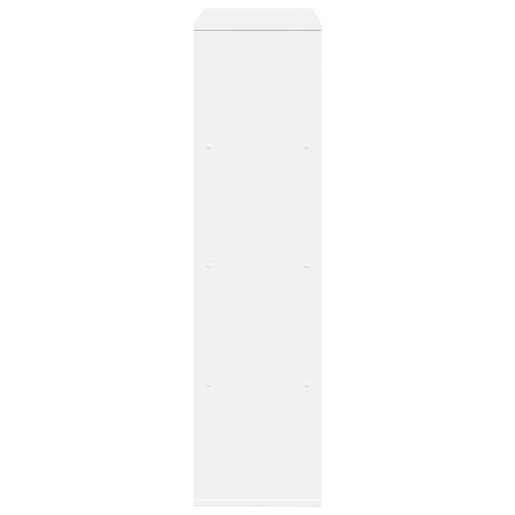 vidaXL Bibliotecă, alb, 100x33x125,5 cm, lemn prelucrat vidaXL Bibliotecă, alb, 100x33x125,5 cm, lemn prelucrat