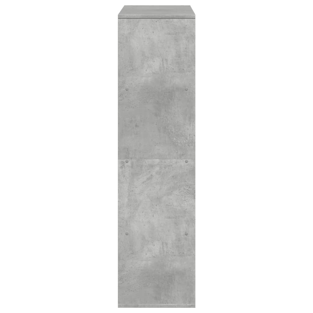 vidaXL Bibliotecă, gri beton, 100x33x125,5 cm, lemn prelucrat vidaXL Bibliotecă, gri beton, 100x33x125,5 cm, lemn prelucrat