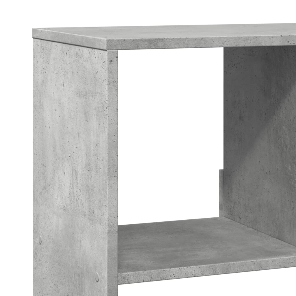 vidaXL Bibliotecă, gri beton, 100x33x125,5 cm, lemn prelucrat vidaXL Bibliotecă, gri beton, 100x33x125,5 cm, lemn prelucrat