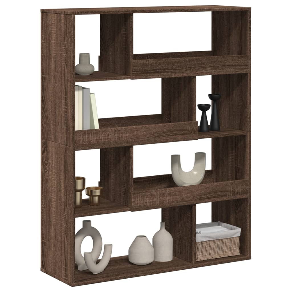 vidaXL Bibliotecă, stejar maro, 100x33x125,5 cm, lemn prelucrat