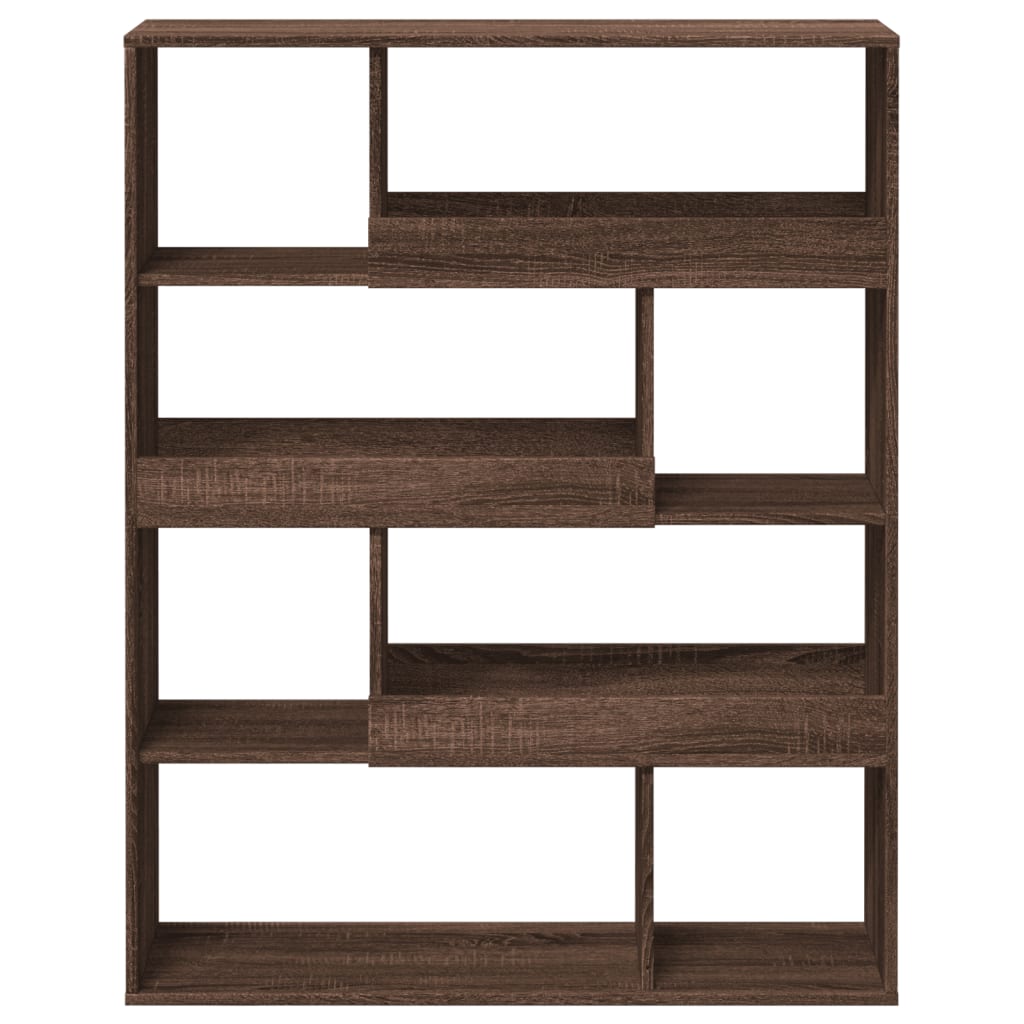 vidaXL Bibliotecă, stejar maro, 100x33x125,5 cm, lemn prelucrat
