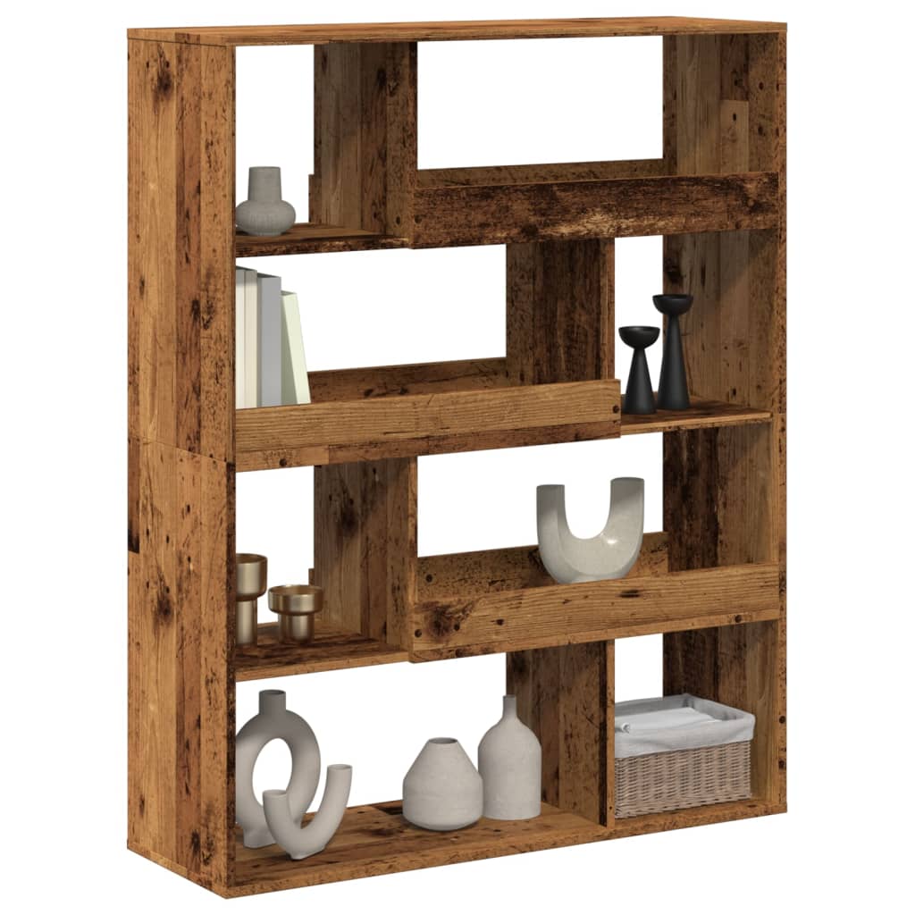 vidaXL Bibliotecă, lemn vechi, 100x33x125,5 cm, lemn prelucrat