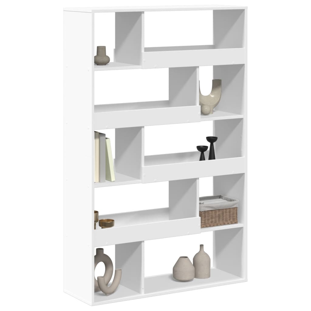 vidaXL Bibliotecă, alb, 100x33x156,5 cm, lemn prelucrat vidaXL Bibliotecă, alb, 100x33x156,5 cm, lemn prelucrat