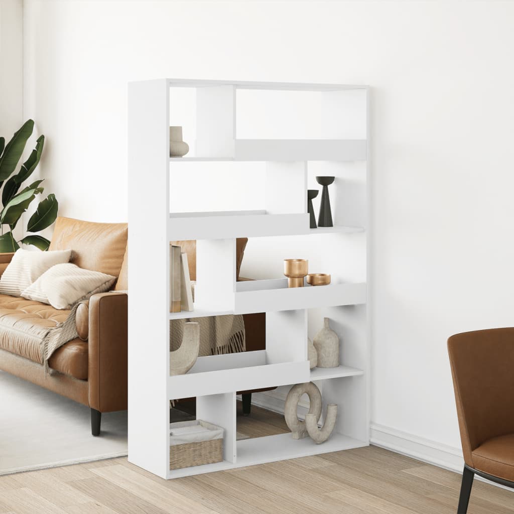 vidaXL Bibliotecă, alb, 100x33x156,5 cm, lemn prelucrat vidaXL Bibliotecă, alb, 100x33x156,5 cm, lemn prelucrat
