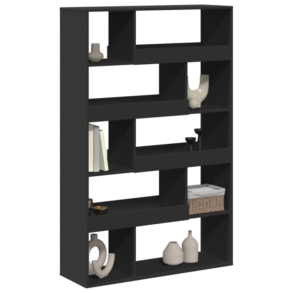 vidaXL Bibliotecă, negru, 100x33x156,5 cm, lemn prelucrat vidaXL Bibliotecă, negru, 100x33x156,5 cm, lemn prelucrat
