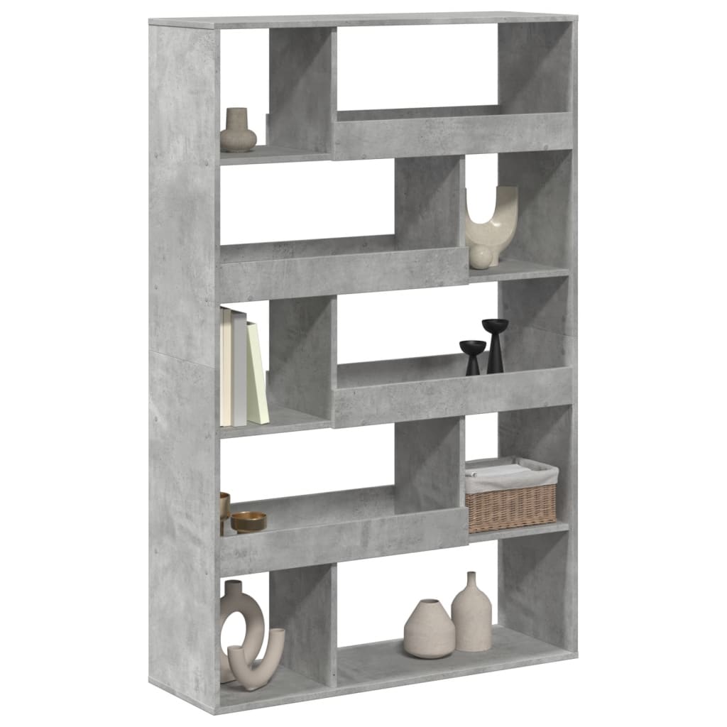 vidaXL Bibliotecă, gri beton, 100x33x156,5 cm, lemn prelucrat vidaXL Bibliotecă, gri beton, 100x33x156,5 cm, lemn prelucrat