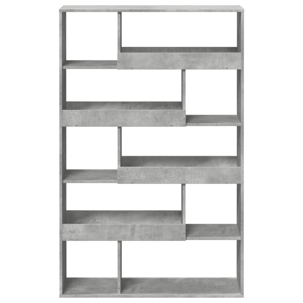 vidaXL Bibliotecă, gri beton, 100x33x156,5 cm, lemn prelucrat vidaXL Bibliotecă, gri beton, 100x33x156,5 cm, lemn prelucrat