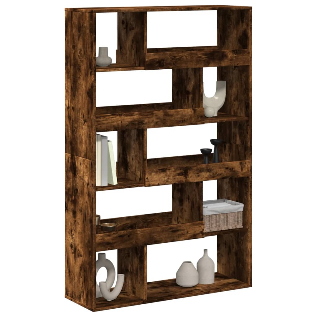 vidaXL Bibliotecă, stejar fumuriu, 100x33x156,5 cm, lemn prelucrat