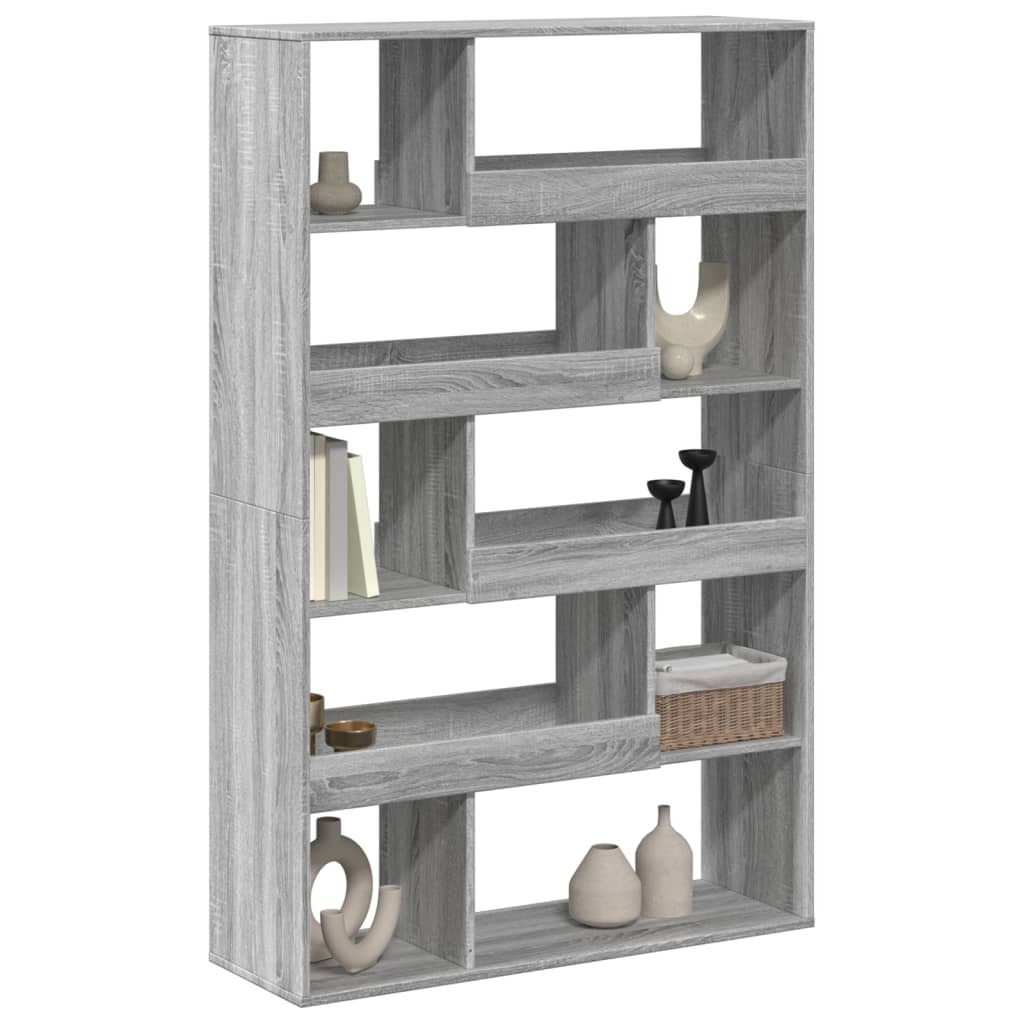 vidaXL Bibliotecă, gri sonoma, 100x33x156,5 cm, lemn prelucrat vidaXL Bibliotecă, gri sonoma, 100x33x156,5 cm, lemn prelucrat