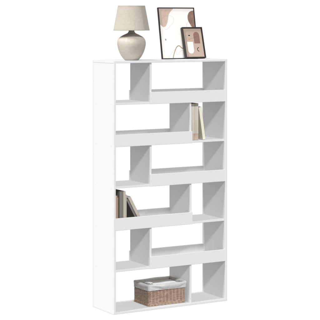 vidaXL Bibliotecă, alb, 100x33x187,5 cm, lemn prelucrat vidaXL Bibliotecă, alb, 100x33x187,5 cm, lemn prelucrat