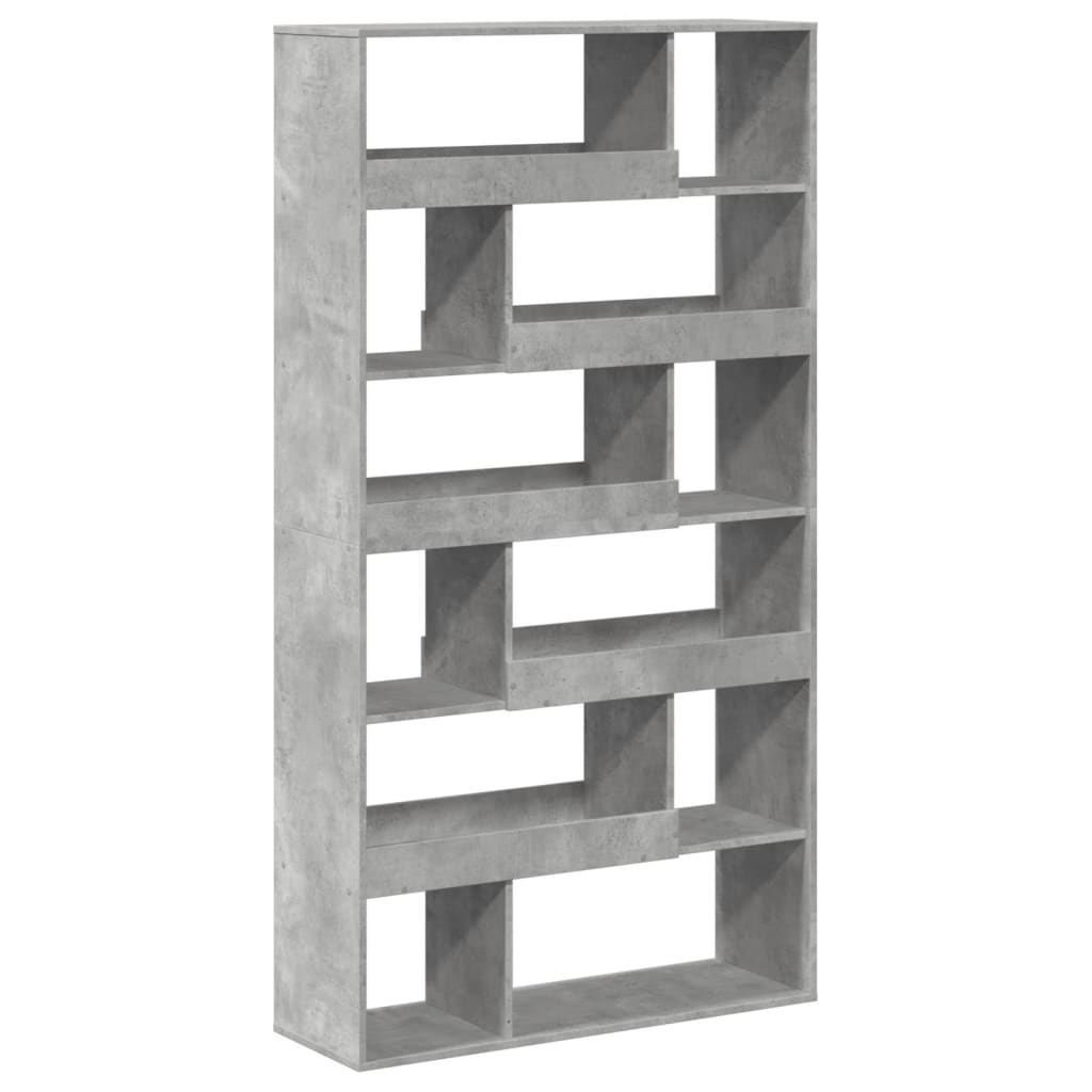 vidaXL Bibliotecă, gri beton, 100x33x187,5 cm, lemn prelucrat vidaXL Bibliotecă, gri beton, 100x33x187,5 cm, lemn prelucrat