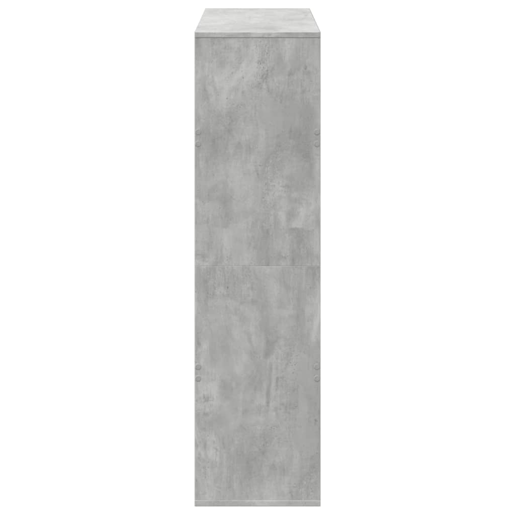vidaXL Bibliotecă, gri beton, 100x33x125,5 cm, lemn prelucrat vidaXL Bibliotecă, gri beton, 100x33x125,5 cm, lemn prelucrat