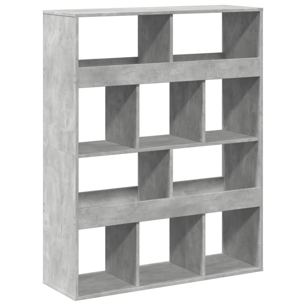 vidaXL Bibliotecă, gri beton, 100x33x125,5 cm, lemn prelucrat vidaXL Bibliotecă, gri beton, 100x33x125,5 cm, lemn prelucrat