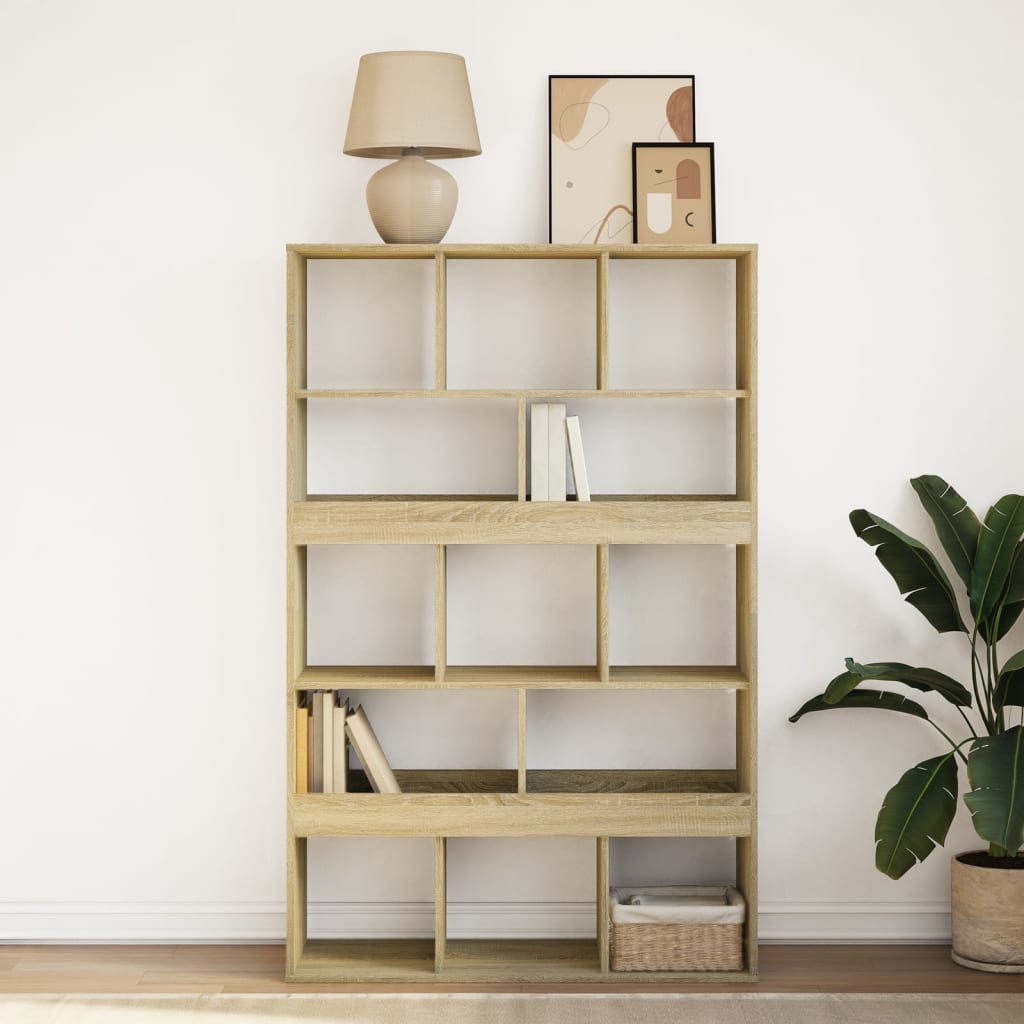 vidaXL Bibliotecă, stejar sonoma, 100x33x156,5 cm, lemn prelucrat vidaXL Bibliotecă, stejar sonoma, 100x33x156,5 cm, lemn prelucrat