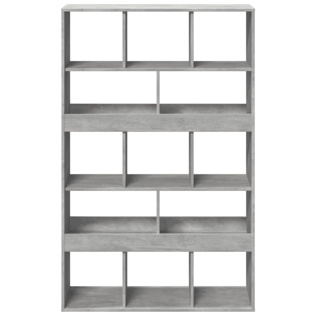 vidaXL Bibliotecă, gri beton, 100x33x156,5 cm, lemn prelucrat vidaXL Bibliotecă, gri beton, 100x33x156,5 cm, lemn prelucrat