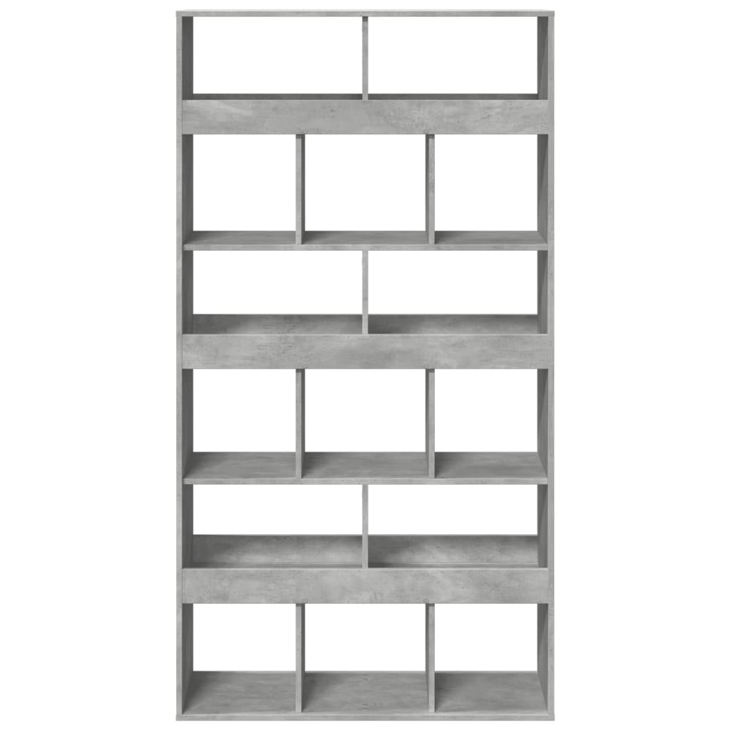 vidaXL Bibliotecă, gri beton, 100x33x187,5 cm, lemn prelucrat vidaXL Bibliotecă, gri beton, 100x33x187,5 cm, lemn prelucrat